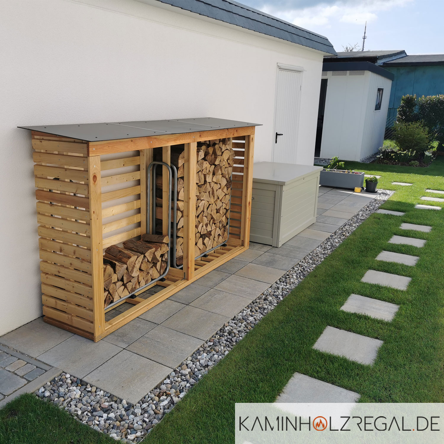 Premium Kaminholzregal - Kundenbild von der Ostsee