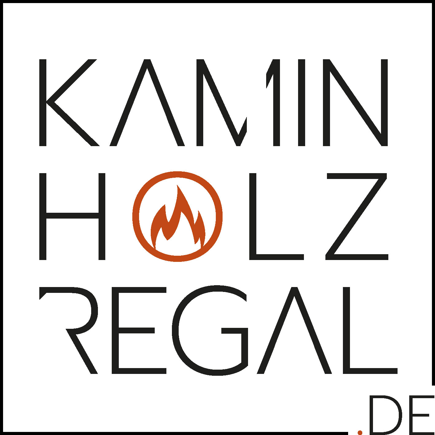 Kaminholzregal - neues Logo = CHECK !